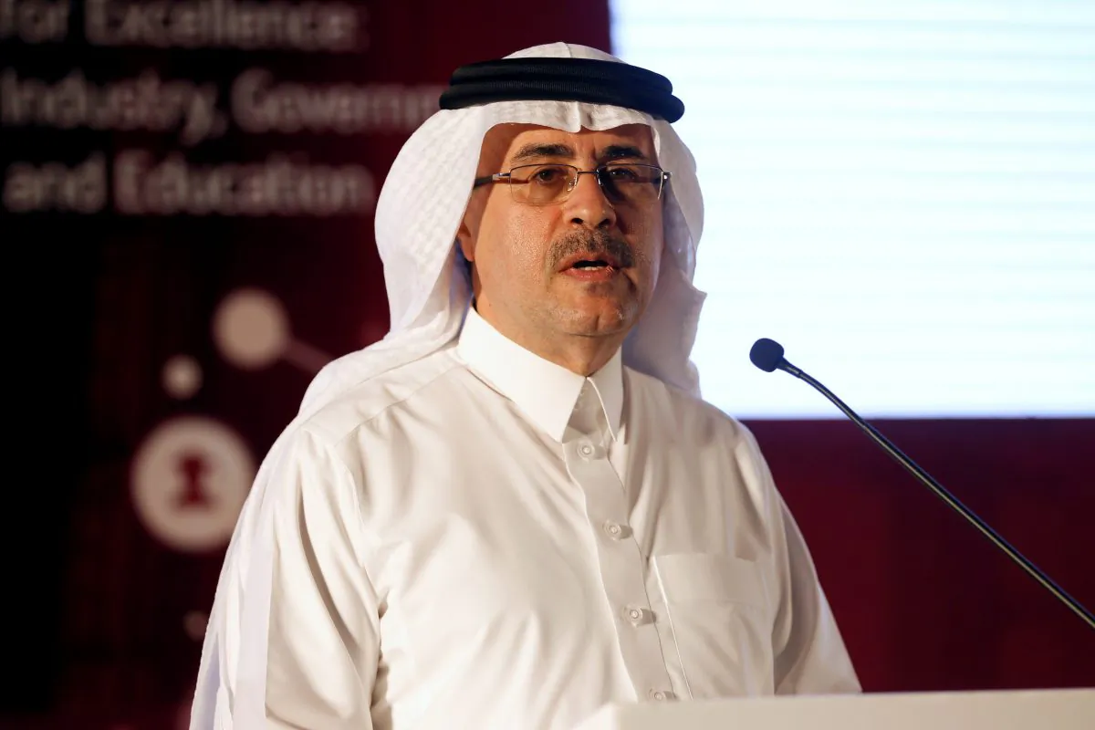Saudi Aramco Chief Executive Amin Nasser speaks during the opening of Middle East Petrotech 2016, an exhibition and conference on refining and petrochemical industries, in Manama, Bahrain, on Sept. 26, 2016. (Hamad I Mohammed/Reuters)