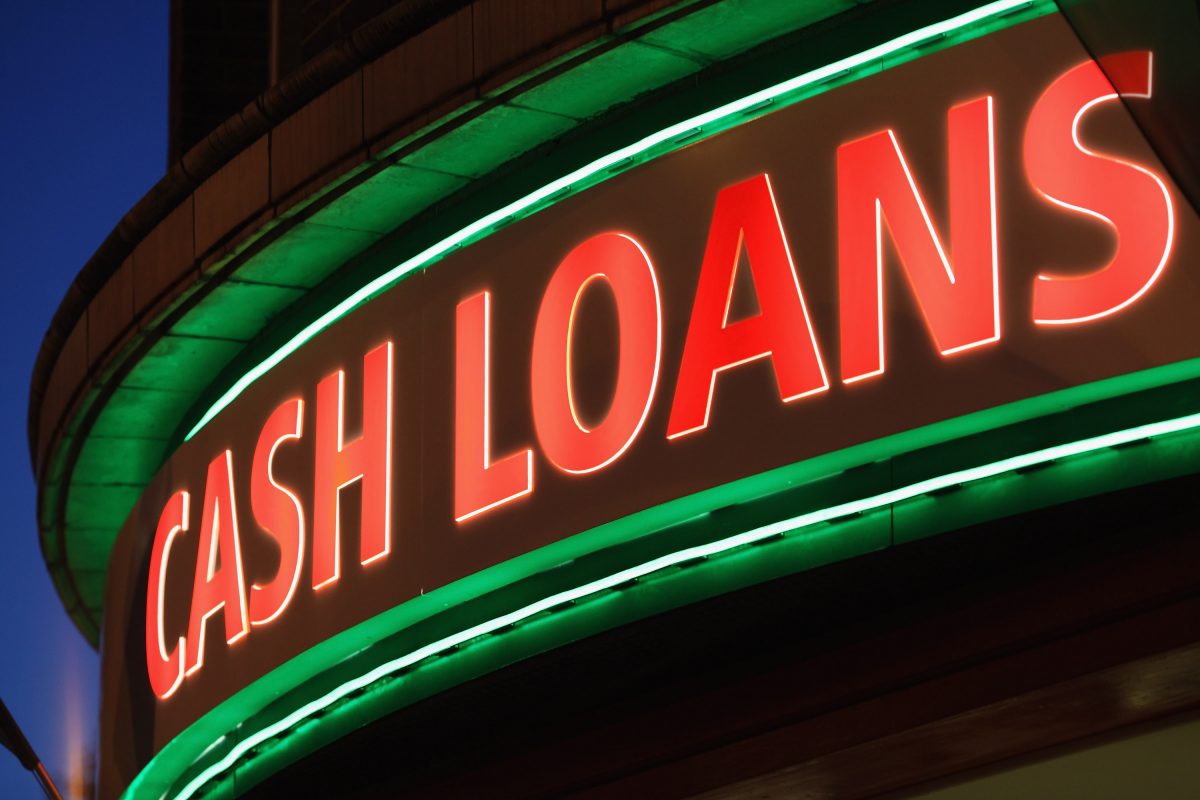 A sign outside a 'Speedy Cash' cash loans shop in London, England on Nov. 1, 2012. (Dan Kitwood/Getty Images)