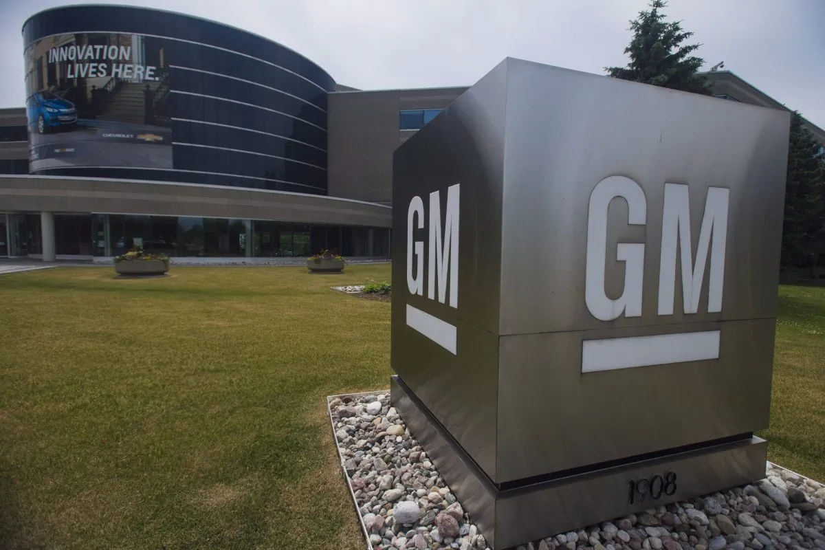 The General Motors Canada office in Oshawa, Ont., is photographed on Wednesday, June 20, 2018. (The Canadian Press/Tijana Martin)