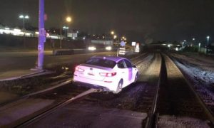 Woman Claims 'GPS Told Me to Do It' After Driving on Railroad Tracks, Police Say