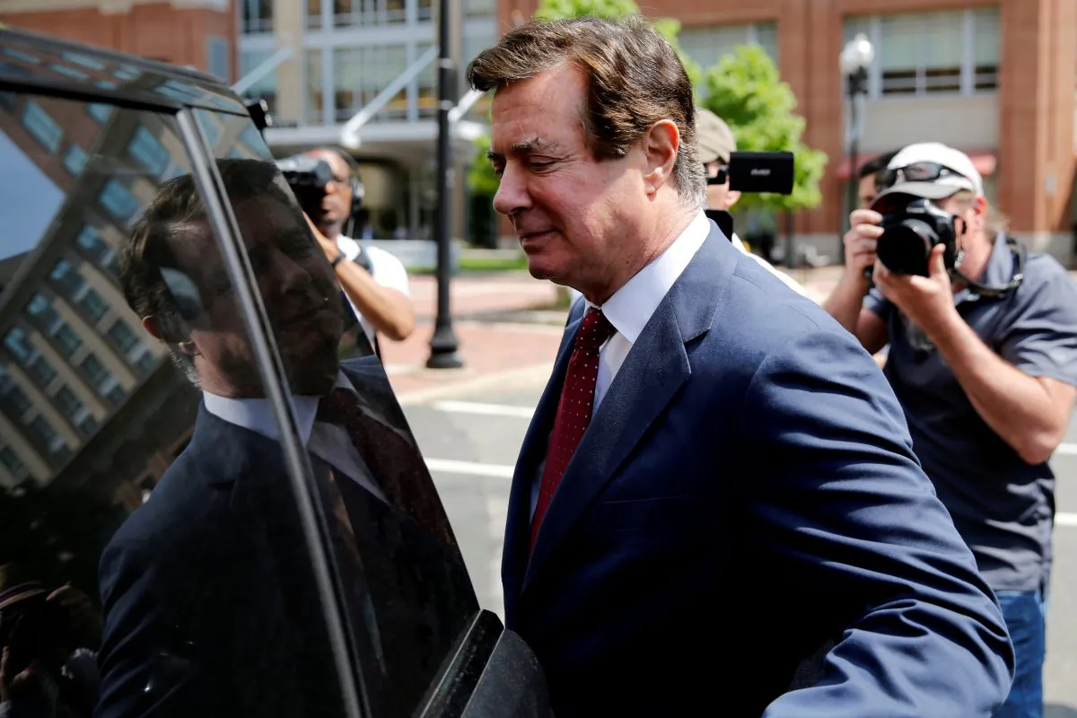 Paul Manafort departs U.S. District Court after a motions hearing in Alexandria, Virginia, U.S., May 4, 2018. (Jonathan Ernst/Reuters)