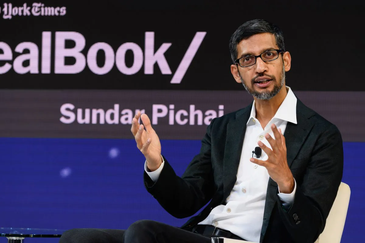 Sundar Pichai, CEO of Google Inc., in New York City on Nov. 1, 2018. (Michael Cohen/Getty Images for The New York Times)