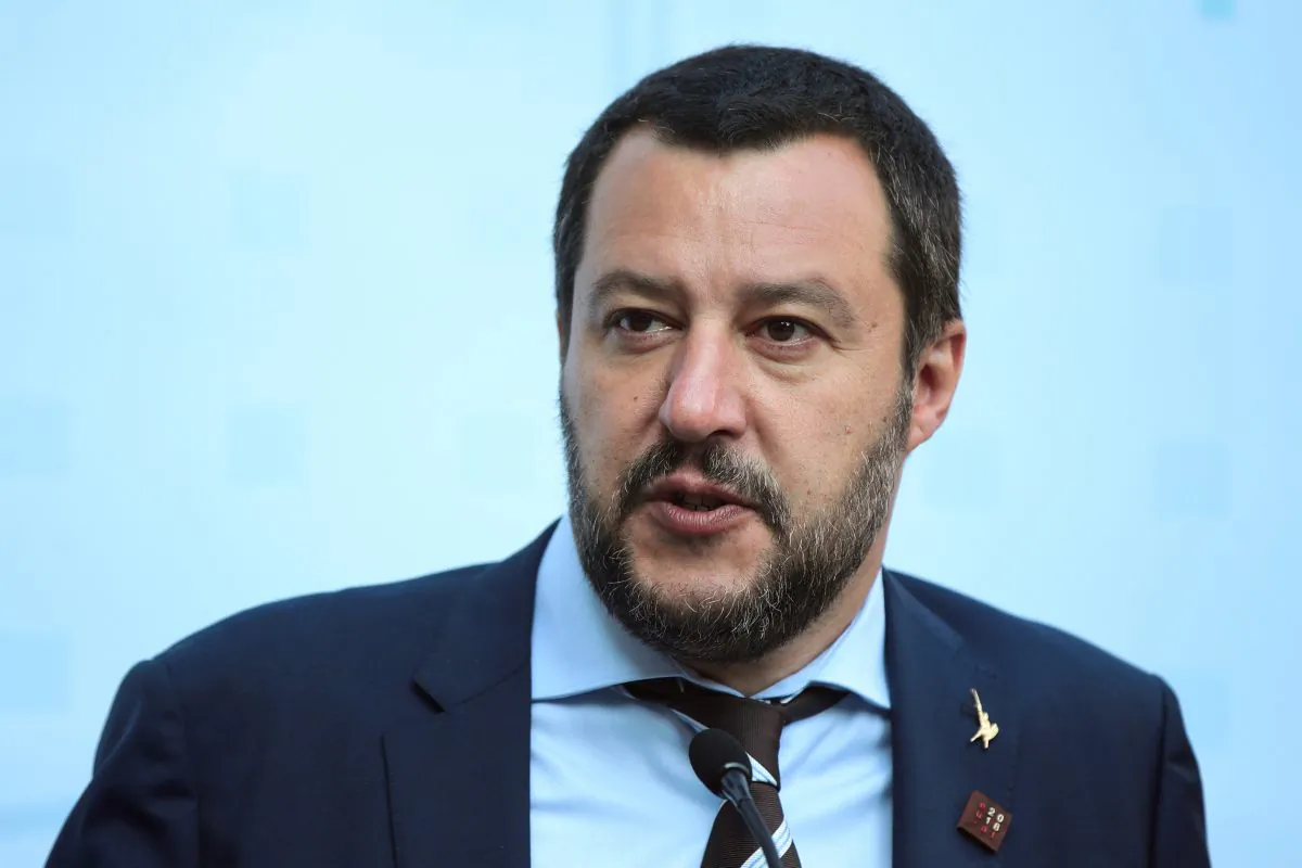 Italy's Matteo Salvini attending a news conference in Innsbruck, Austria, on July 12, 2018. (Reuters/Lisi Niesner/File Photo)