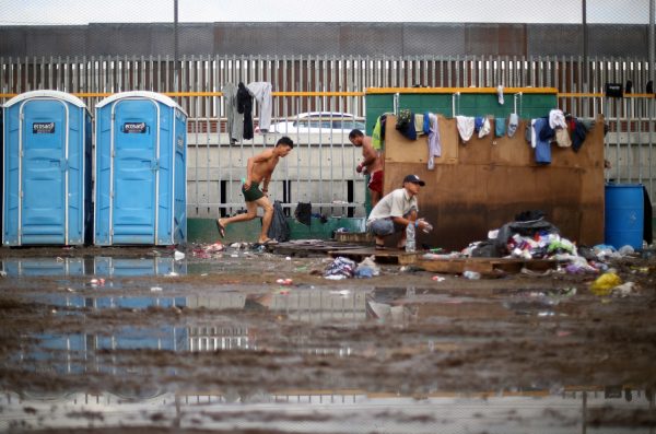 Migrant camp in Tijuana