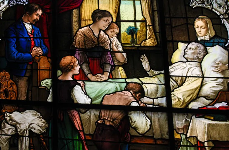 Keeping vigil over a dying loved one was a common ritual that is still carried on in many parts of the world. (jorisvo/Shutterstock)