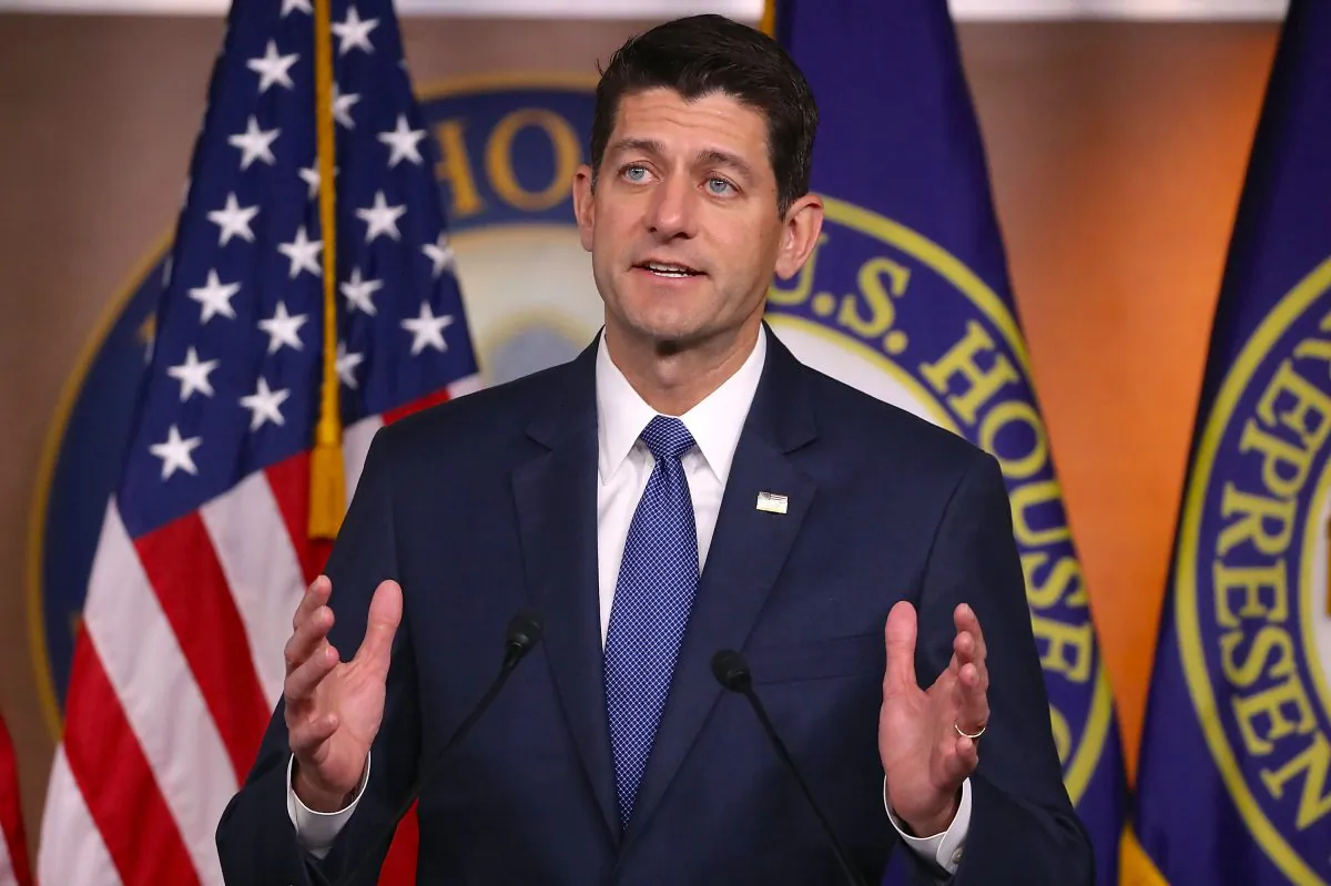 House Speaker Paul Ryan (R-WI) speaks about the opioid crisis during his weekly news conference on Capitol Hill in Washington, DC, on June 14, 2018. (Mark Wilson/Getty Images)