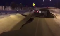 ‘Major Infrastructure Damage’: Video Shows Earthquake-Damaged Anchorage Road With Stranded Car