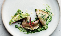 Beet Ravioli With Winter Pesto Sauce