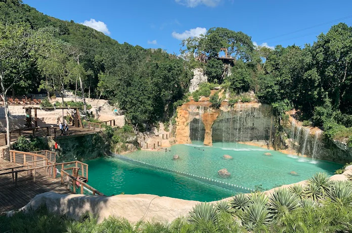The Saltos Azules pool at Scape Park, a natural adventure theme park at Cap Cana. (Dropbox)
