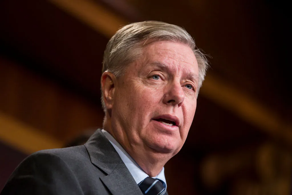 Sen. Lindsey Graham (R-SC) speaks during a news conference discussing discuss a resolution to end U.S. military support for Saudi Arabia's war with Yemen on Capitol Hill on Dec. 12, 2018 in Washington. (Zach Gibson/Getty Images)