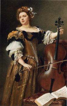 Jacquet_Gustave_Jean_The_Cello_Player