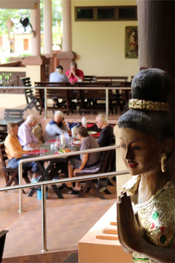 Lunchtime for residents of Care Resort, a luxury retirement and aged care facility in Chiang Mai, Thailand, on Nov. 11, 2018. (Ross Duncan/Special to The Epoch Times)