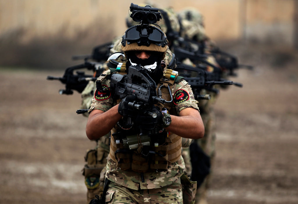 Iraqi counter-terrorism forces train
