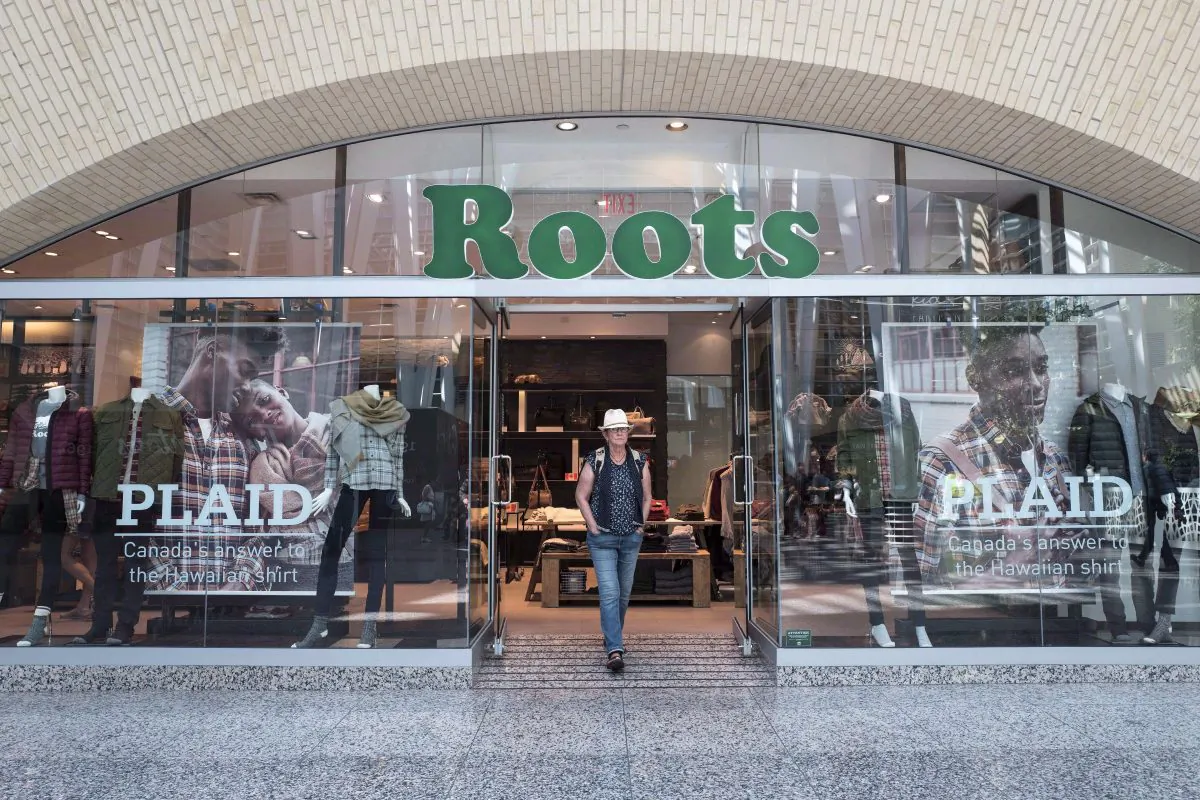 The storefront of a Roots location in Toronto is pictured in this file photo. (The Canadian Press/Chris Young)