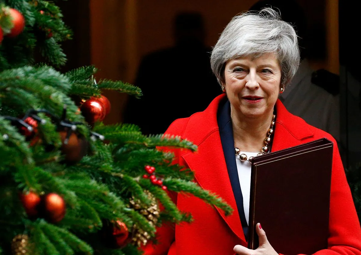 Britain's Prime Minister Theresa May leaves 10 Downing Street, on Dec. 4, 2018. (Henry Nicholls/Reuters)