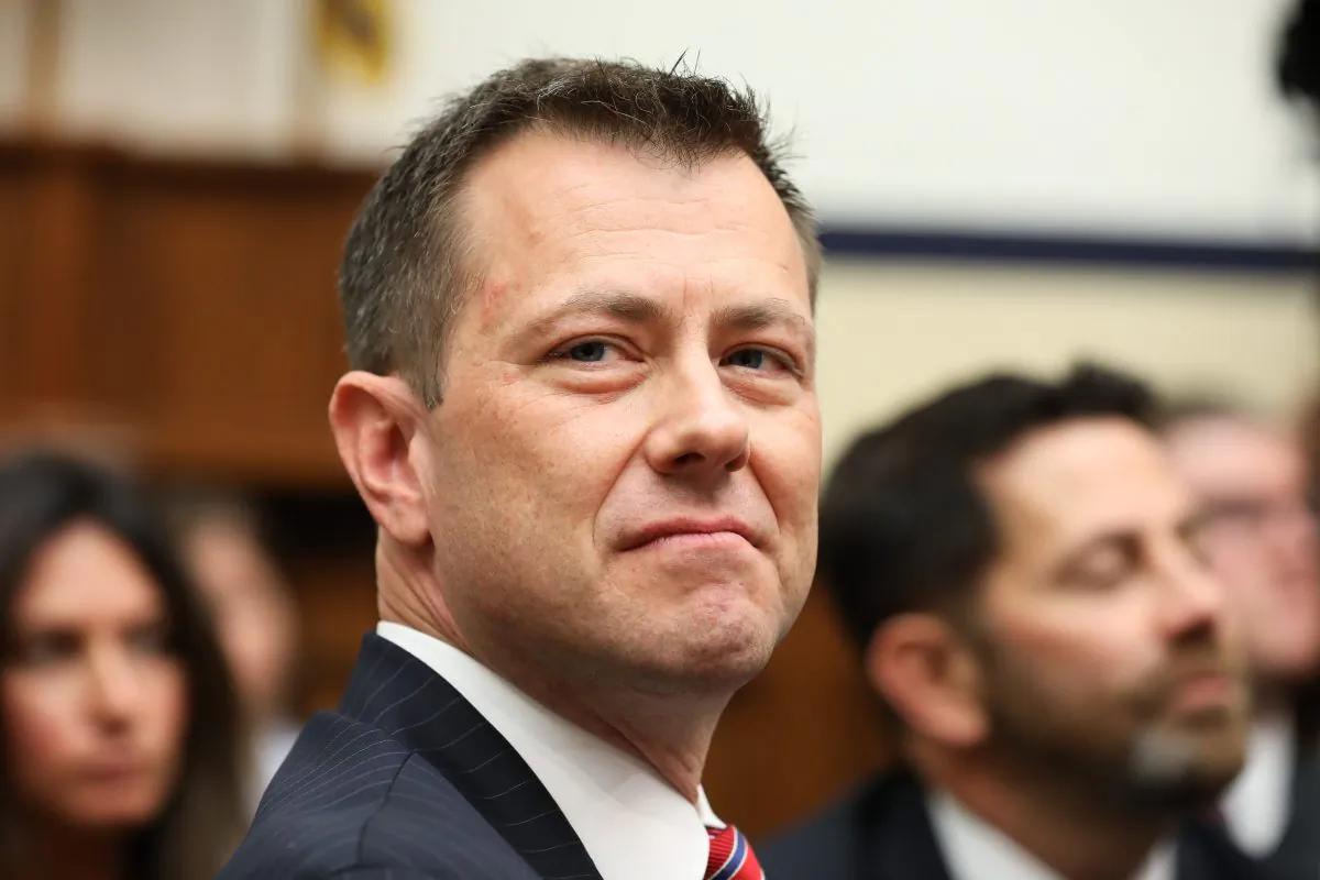 FBI agent Peter Strzok during testimony before Congress in Washington on July 12, 2018. (Samira Bouaou/The Epoch Times)