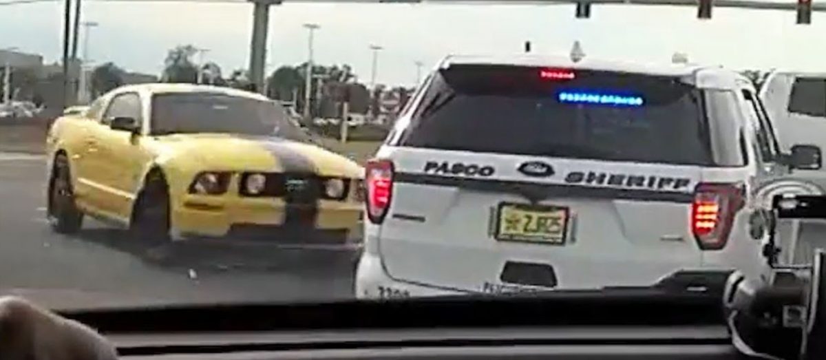 pasco sheriff video shows moment of mustang crash