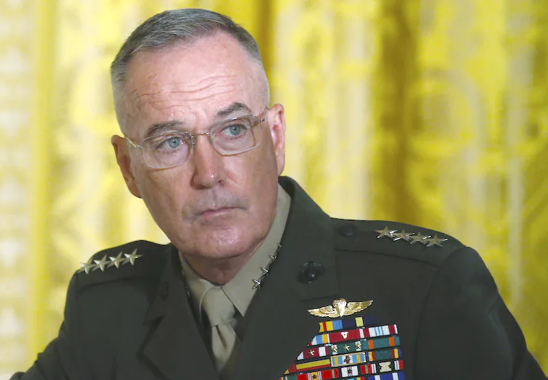 U.S. Joint Chiefs Chairman General Joseph Dunford  attends a meeting of the National Space Council in the East Room of the White House in Washington, U.S., June 18, 2018. (Reuters/Leah Millis)