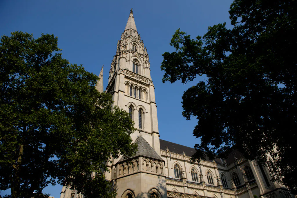 St Paul Cathedral, the mother church of the Pittsburgh Diocese in Pittsburgh, Pa., on Aug. 15, 2018. (Jeff Swensen/Getty Images)
