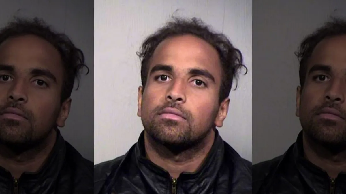 Booking photo of Andre Marc Sutherland, who was arrested after he broke into an apartment in Phoenix, and was punched in the face by a 13-year-old boy. (Maricopa County Sheriff's Office)