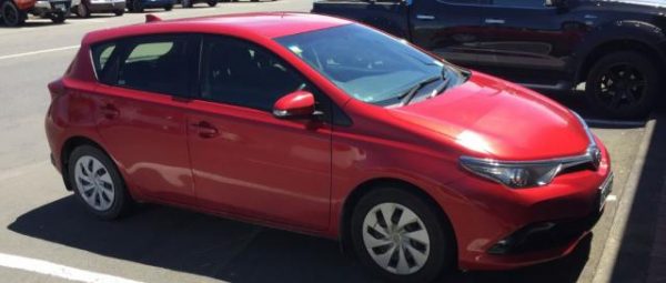 a car connected to the murder of Grace Millane