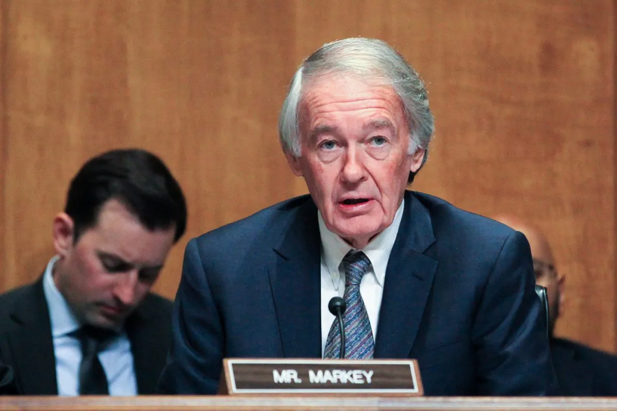 Sen. Ed Markey (D-Mass.) speaks at the Senate subcommittee hearing on The China Challenge, Part 3: Democracy, Human Rights, and the Rule of Law, on Dec. 4, 2018. (Jennifer Zeng/The Epoch Times)