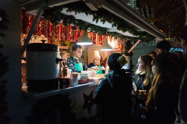 Fritule stand at Zagreb Advent