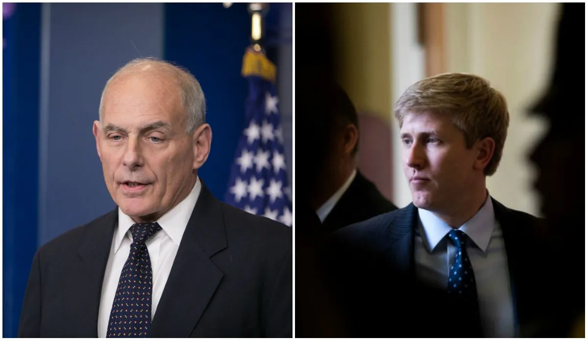 John Kelly (L) and Nick Ayers (R). (Benjamin Chasteen/The Epoch Times and Drew Angerer/Getty Images)
