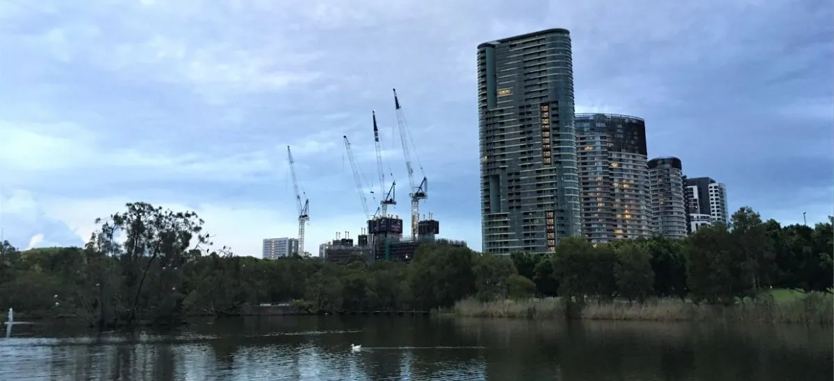 About 300 people were evacuated from Sydney’s Opal Tower on Christmas Eve 2018 amid fears it would collapse. (Screenshot/Google Maps)
