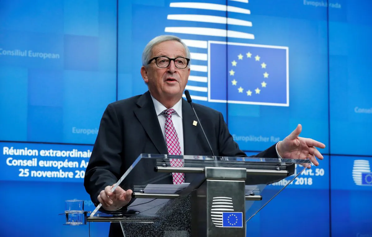 European Commission President Jean-Claude Juncker in Brussels on Nov. 25, 2018. (Reuters/Yves Herman)