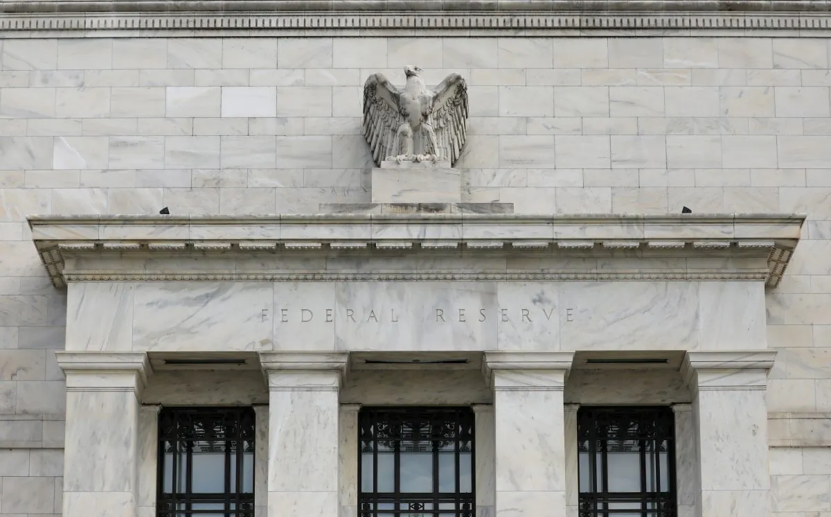 The Federal Reserve building in seen in Washington on Aug. 22, 2018. (Chris Wattie/Reuters)