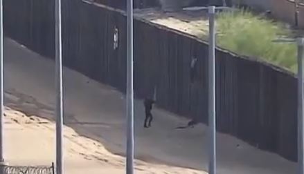 teen falls off border wall