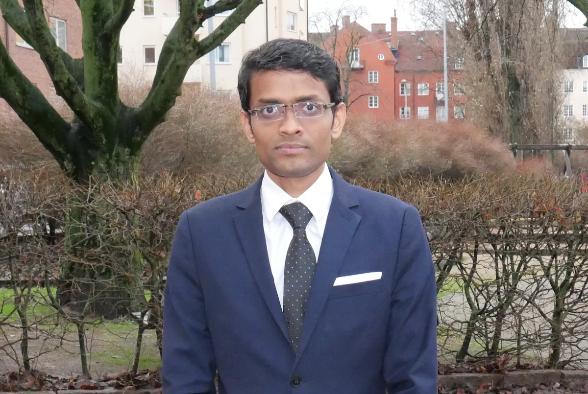 Hemant Gondane, an Indian migrant that Sweden is seeking to expel from the country, in Linköping, Sweden, in Dec. 2018. (Ilias Kotsamboukidis/The Epoch Times)