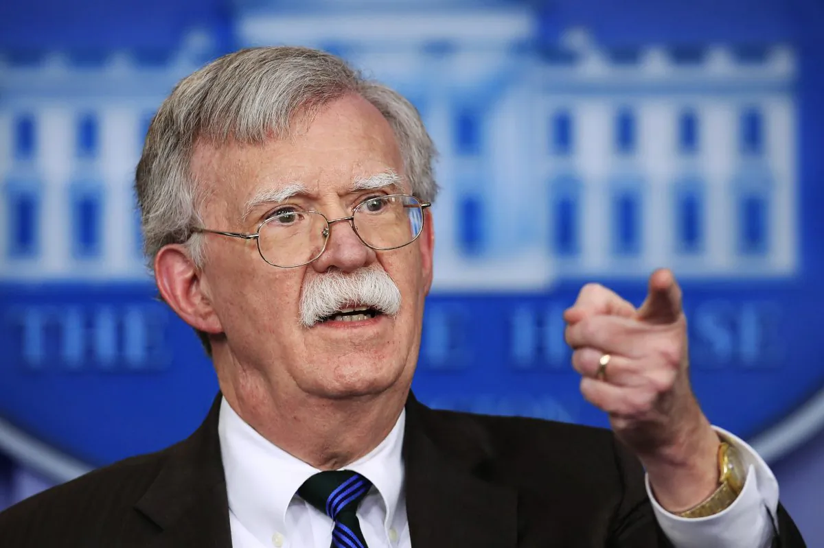 National security adviser John Bolton speaks to reporters during the daily press briefing in the Brady press briefing room at the White House in Washington DC on Nov. 27, 2018. (Manuel Balce Ceneta/AP)