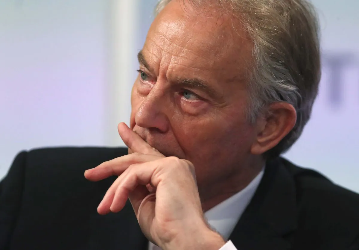 Britain's former Prime Minister Tony Blair attends an event at Thomson Reuters in London on Oct. 11, 2018. (Reuters/Simon Dawson/File Photo)