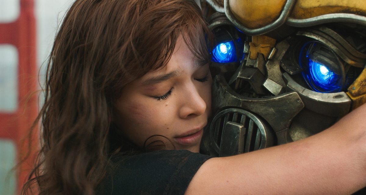 Charlie and Bumblebee have a hug
