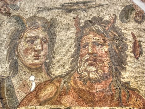 A third century mosaic depicting Tethys and Oceanus