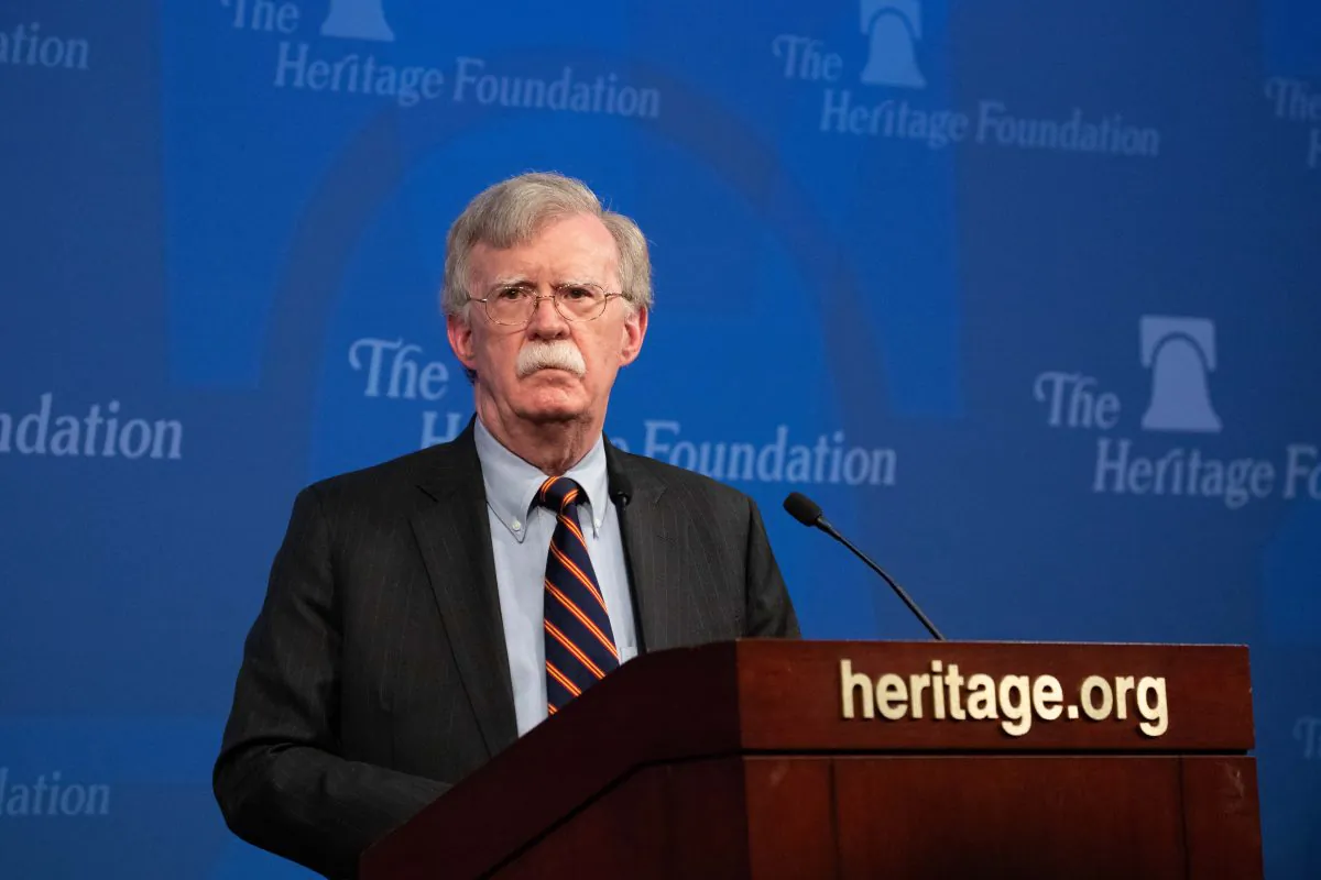National Security Adviser John Bolton unveils the Trump Administration's Africa strategy at The Heritage Foundation in Washington on Dec. 13, 2018. (Samira Bouaou/The Epoch Times)