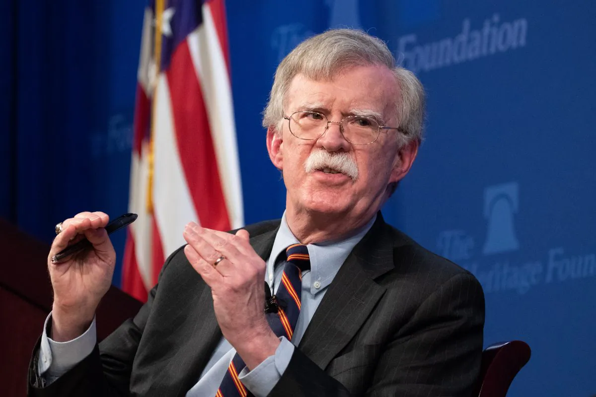 National Security Advisor John Bolton unveils the Trump Administration Africa Strategy at the Heritage Foundation in Washington on Dec. 13, 2018. (Samira Bouaou/The Epoch Times)