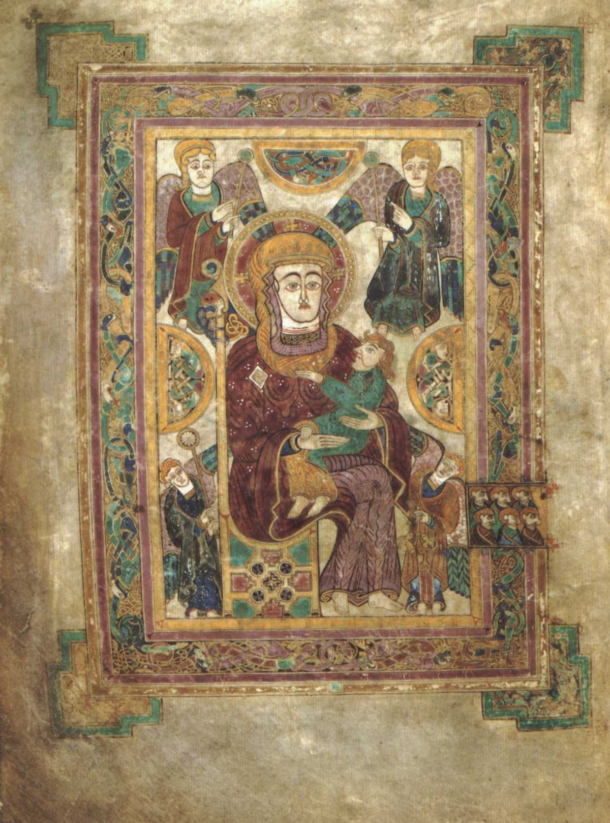 earliest Madonna and child - 800 AD