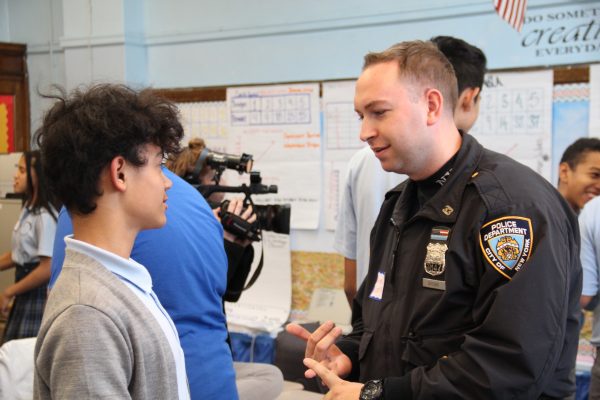 An officer with a mentee