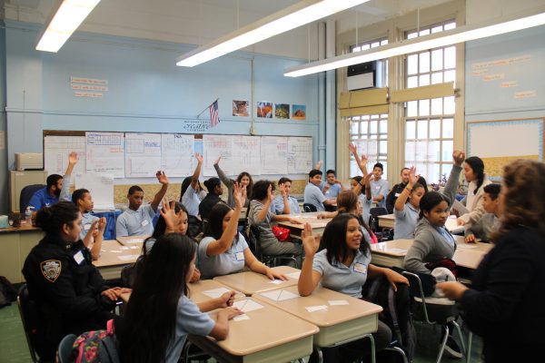 mentees in a classroom