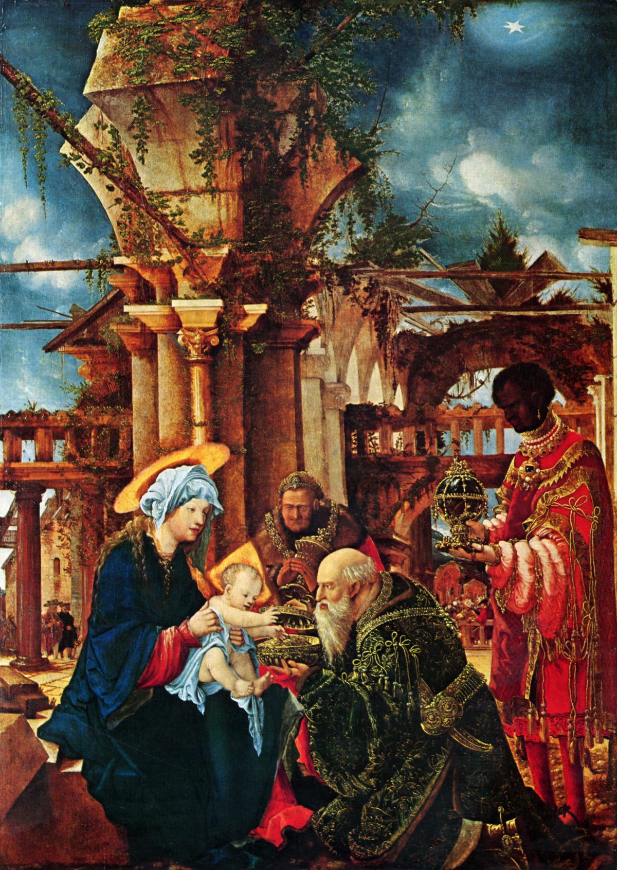 Adoration of the Magi, circa 1530, Albrecht Altdorfer