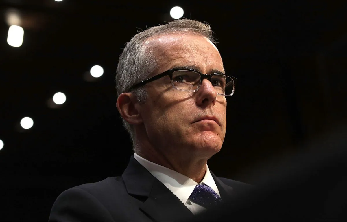 Acting FBI Director Andrew McCabe testifies before the Senate Intelligence Committee on May 11, 2017. (Alex Wong/Getty Images)