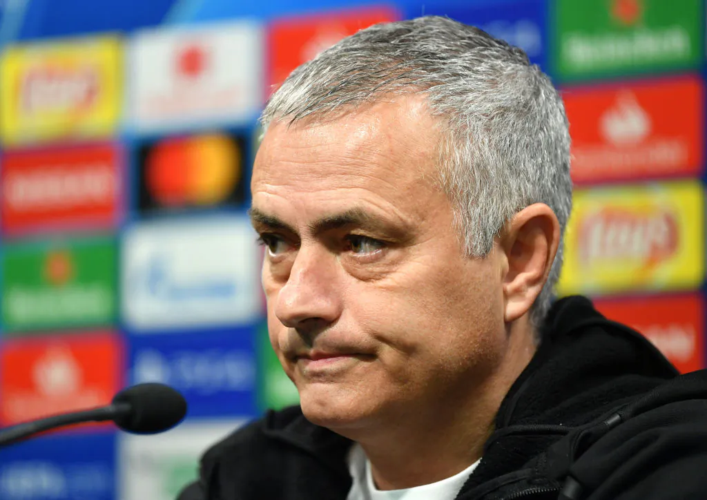 File photo of Jose Mourinho, who has been relieved of his duties as manager of the Manchester United football club, speaking to the media in Valencia, Spain, on Dec. 11, 2018. (Dan Mullan/Getty Images)