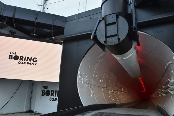 The Boring Co. signage displayed