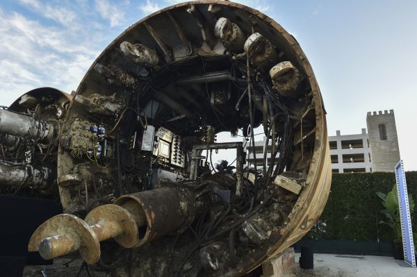 Tunnel boring equipment is displayed