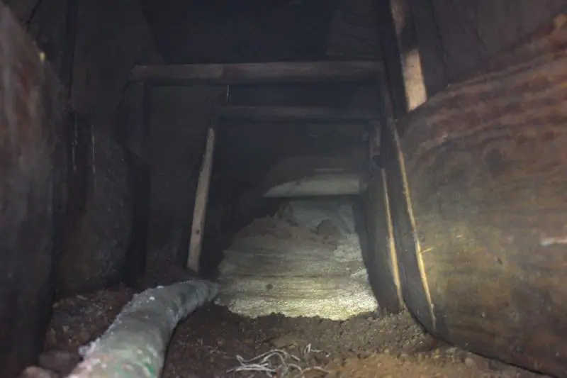 An incomplete tunnel still being built was discovered by American and Mexican officials, running from Nogales, Mexico to Nogales, Arizona, on Dec. 17, 2018. (U.S. Customs and Border Protection)