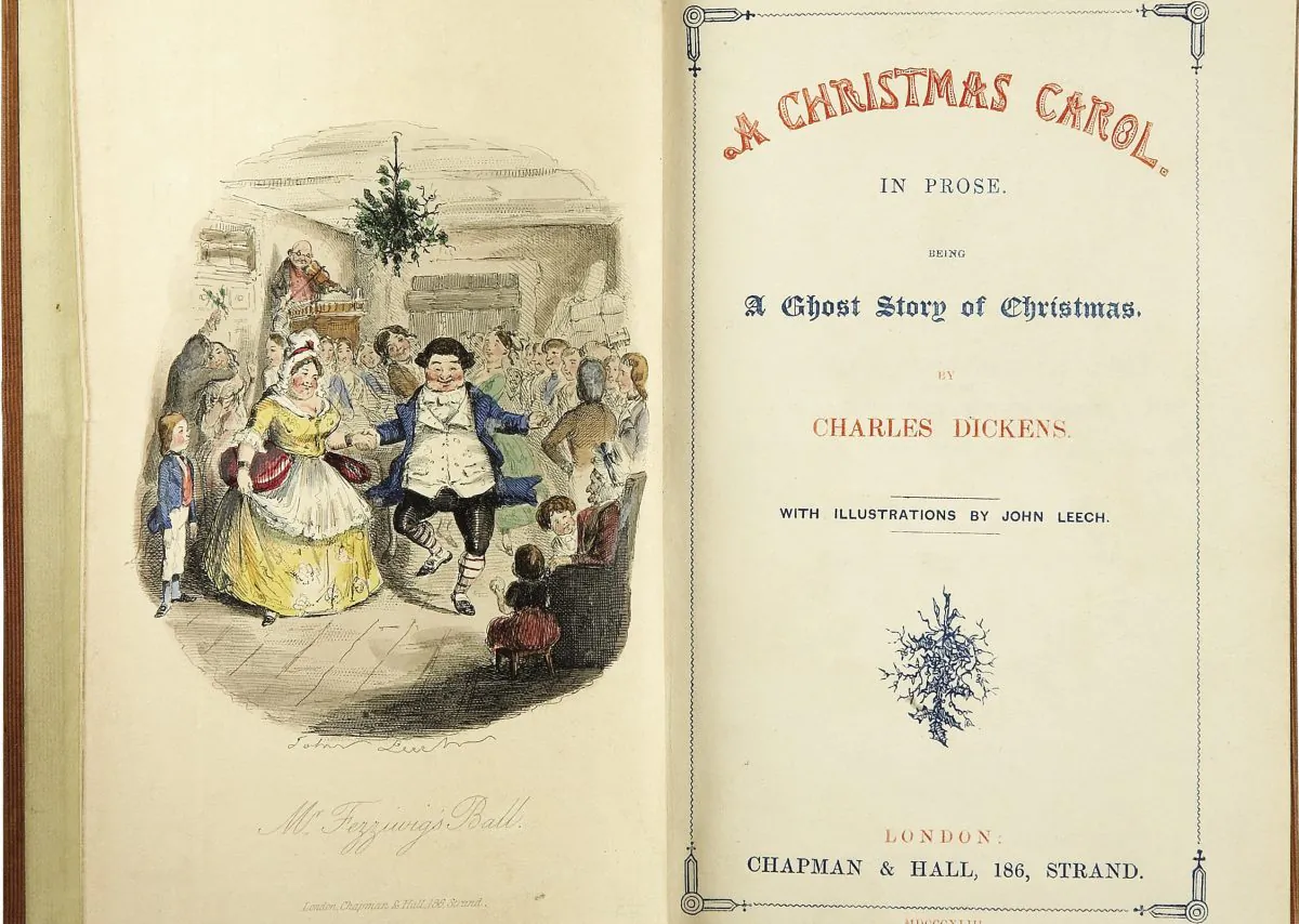 The title page of the first edition of “A Christmas Carol.” (Public Domain)