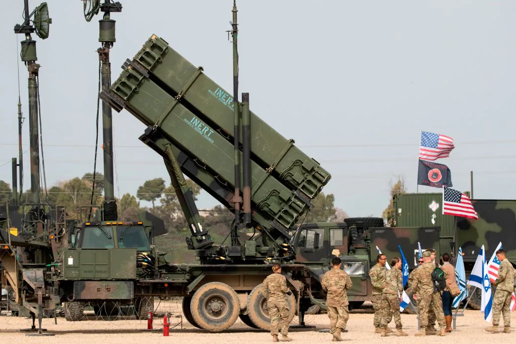 US army officers stands in front a US Patriot missile defence system during a joint Israeli-US military exercise 'Juniper Cobra' at the Hatzor Airforce Base on March 8, 2018. (Jack Guez/AFP/Getty Images)